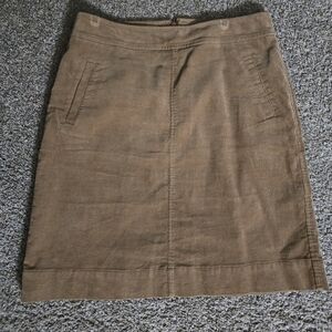 Talbots, Classic Tan Corduroy Women's Skirt